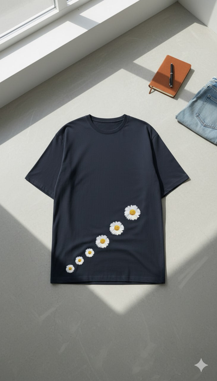 Bloom Path Daisy T-Shirt – Embrace Simplicity in Style