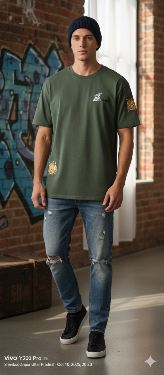 Bunny 🐰 Down shoulder t shirt