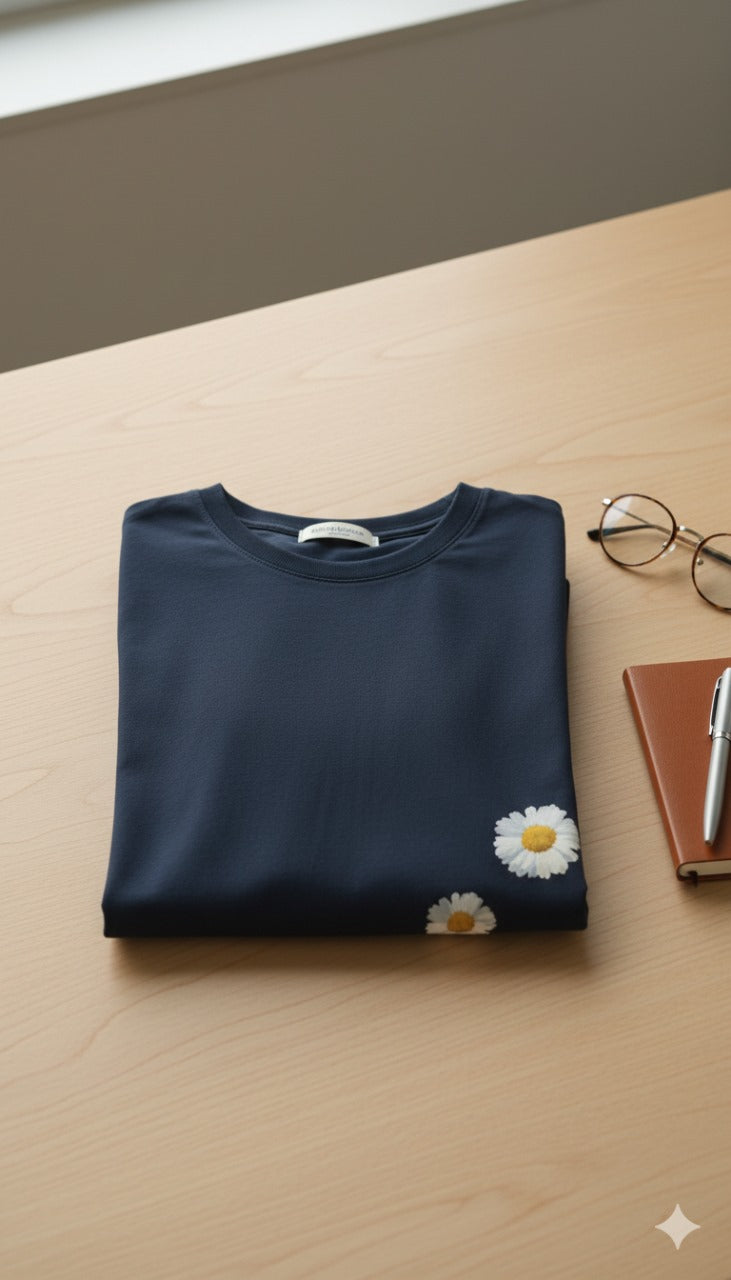 Bloom Path Daisy T-Shirt – Embrace Simplicity in Style