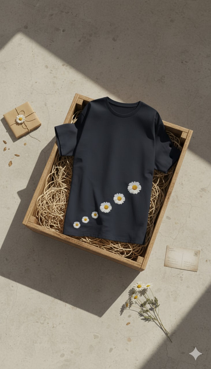 Bloom Path Daisy T-Shirt – Embrace Simplicity in Style