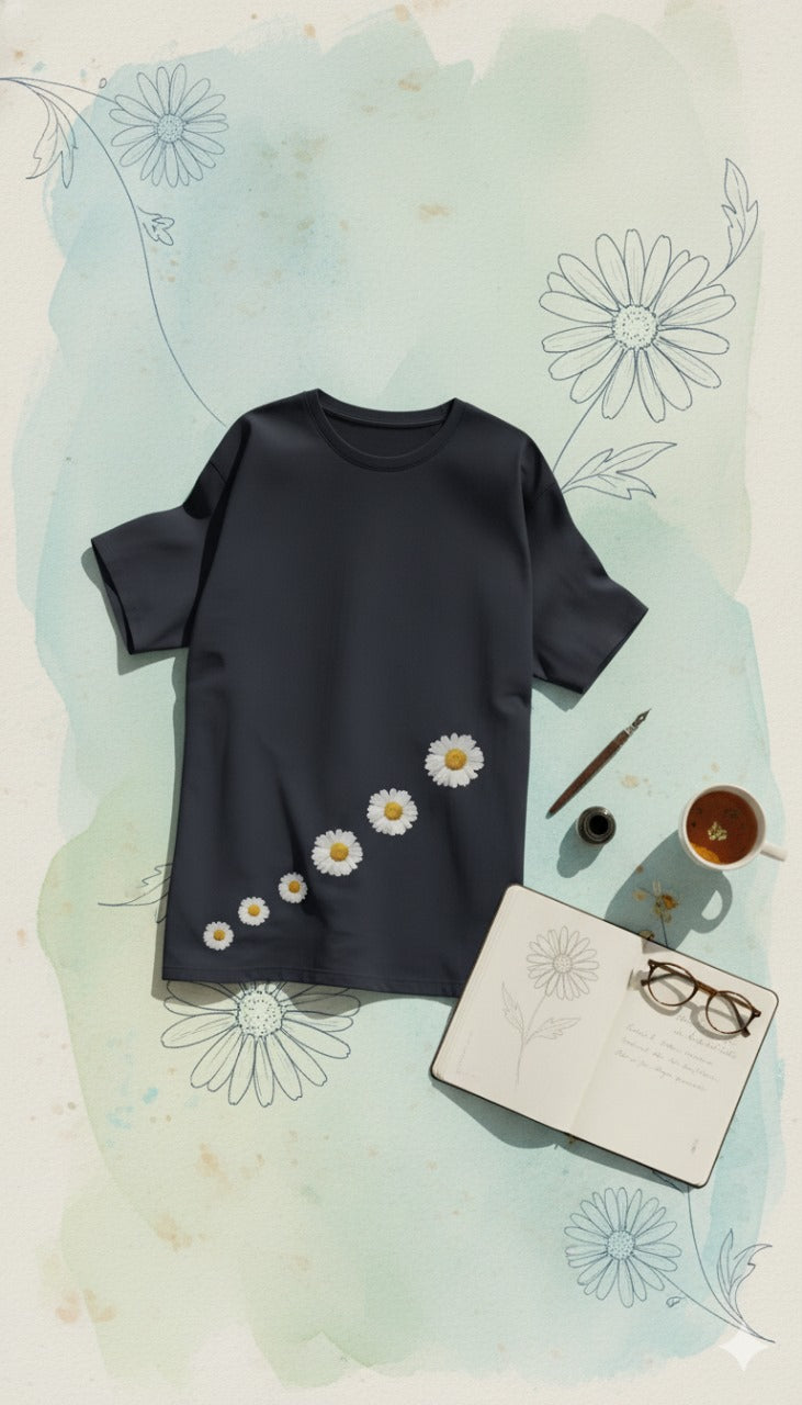 Bloom Path Daisy T-Shirt – Embrace Simplicity in Style